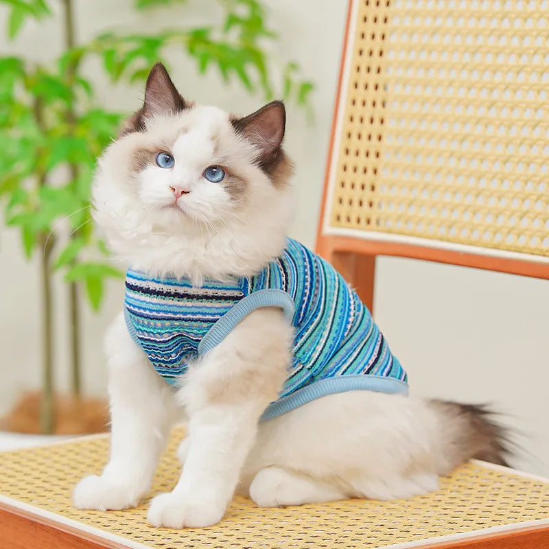 Casual Summer Dog & Cat T-Shirt Vest – Soft Breathable Puppy Costume
