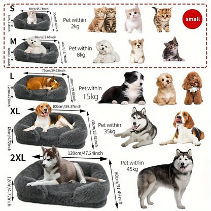 Warm Winter Dog Bed – Cozy Sofa-Style Pet Mat