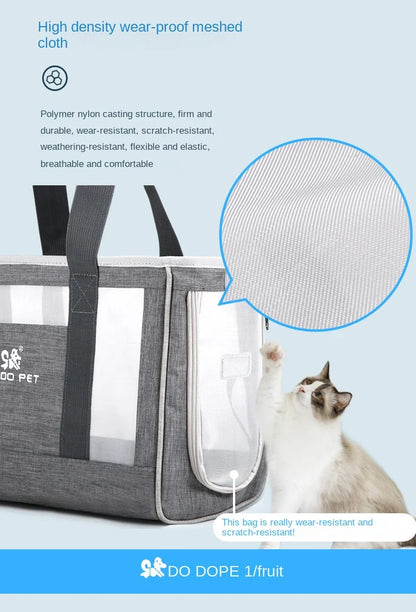 DODOPET Pet Out Carrying Bag Portable Dog Summer Breathable Backpack Puppy Pet Bag Cat Bag Hand Carry