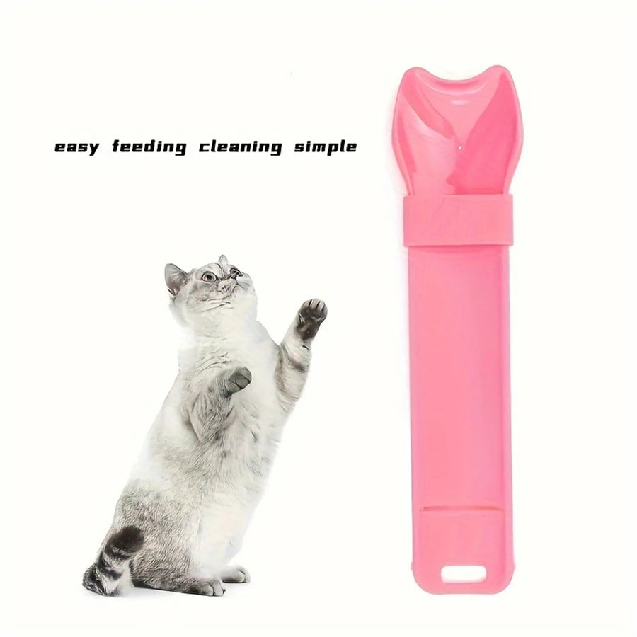 Cat Lickable Treat Squeeze Spoon | Liquid Snack Feeder for Cats