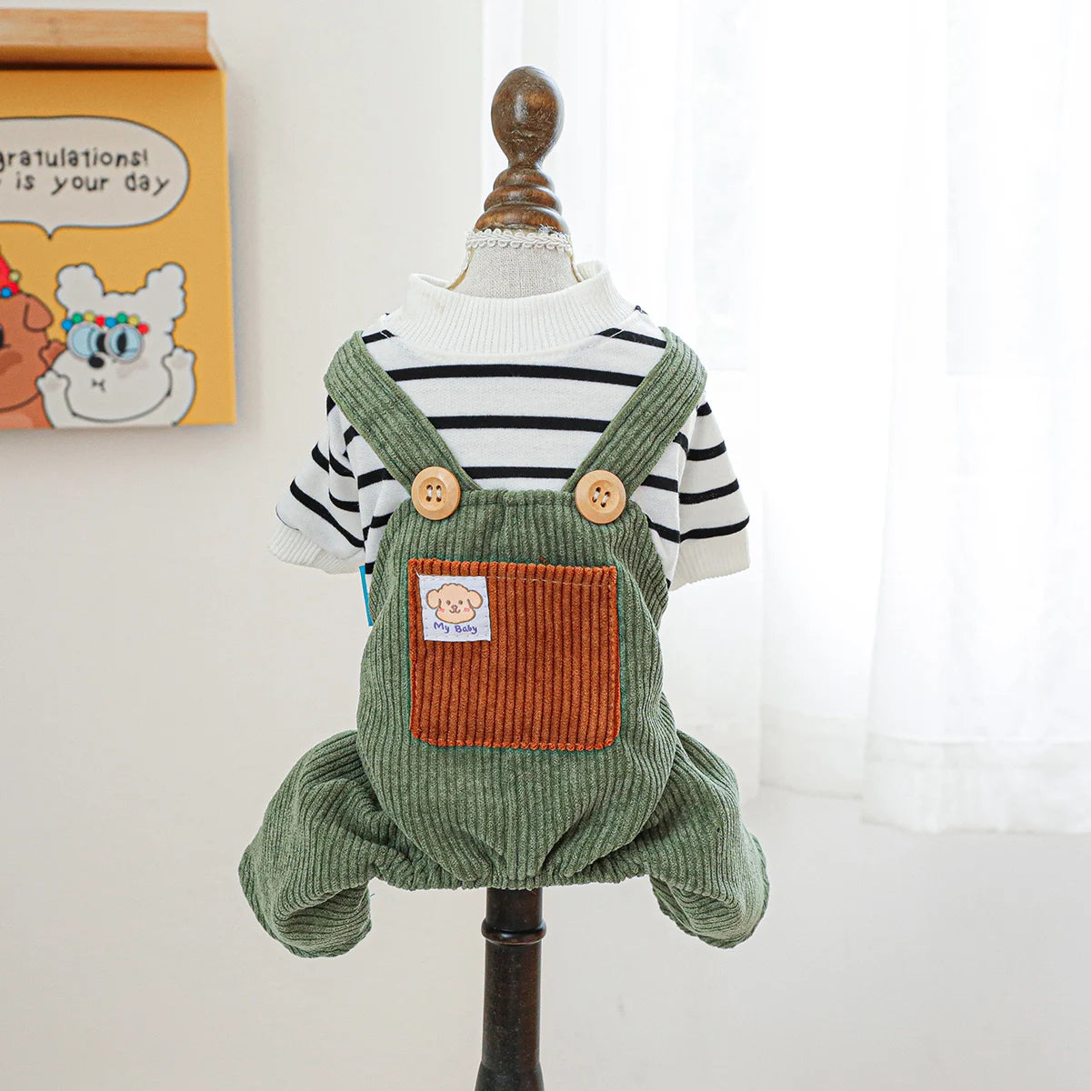 Dog Clothes Spring and Summer Casual Fashion Four-legged Clothes Pet Overalls Onesie