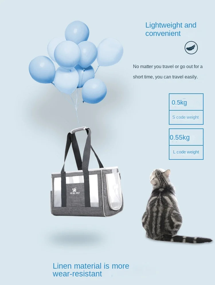 DODOPET Pet Out Carrying Bag Portable Dog Summer Breathable Backpack Puppy Pet Bag Cat Bag Hand Carry
