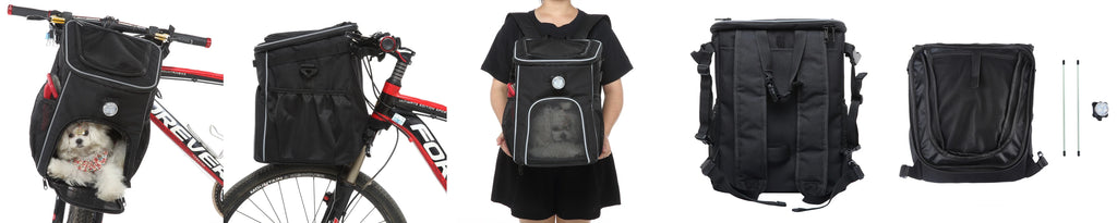 Pet Travel Bag Bike Basket Detachable Portable Backpack Suitable for Bicycles