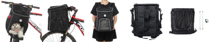 Pet Travel Bag Bike Basket Detachable Portable Backpack Suitable for Bicycles