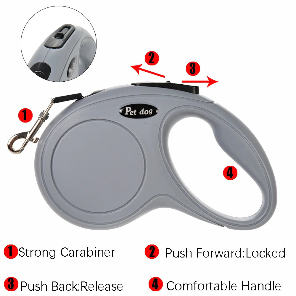 Retractable Nylon Leash for Cats & Small Dogs | Outdoor Hiking & Running Belt