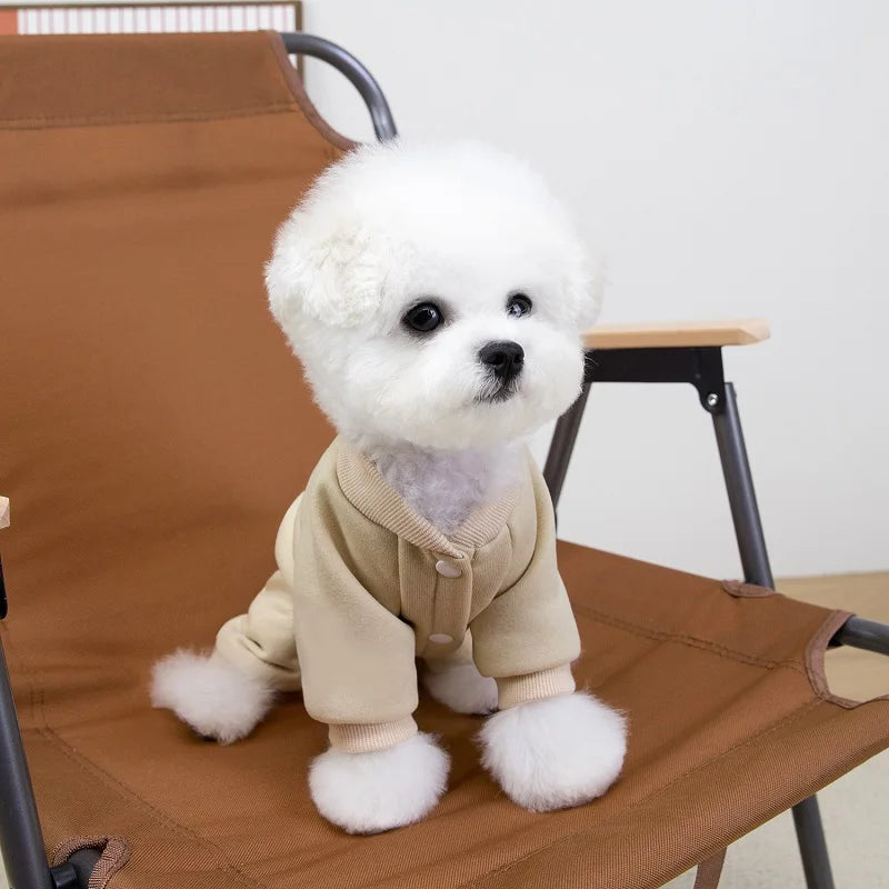Dog Clothes Cotton Soft Overalls for Dogs Winter Puppy Jumpsuit Warm Coat Chihuahua Bichon French Bulldog Costumes Pet Clothing