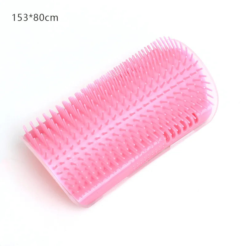 Cat Wall Corner Grooming Brush | Self-Massage &amp; Hair Removal Comb for Cats