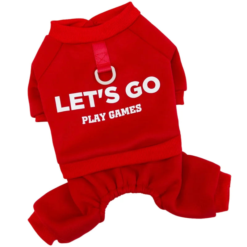 Warm Dog Jumpsuit &amp; Sweatshirt | Polyester Pet Clothes for Small Dogs &amp; Cats