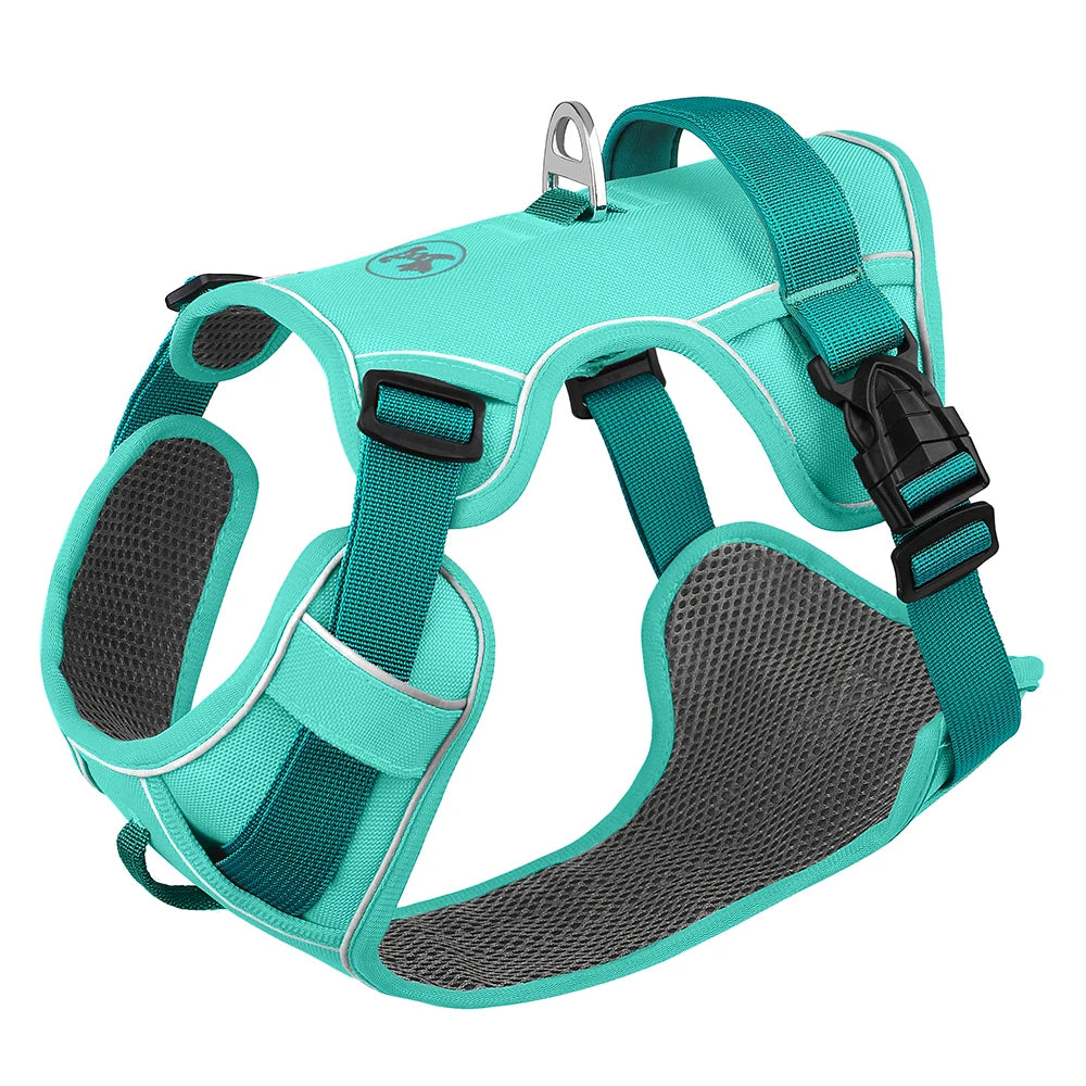 No Pull Dog Harness | Nylon Reflective Vest | Easy Control Handle | Small Medium Large Dogs