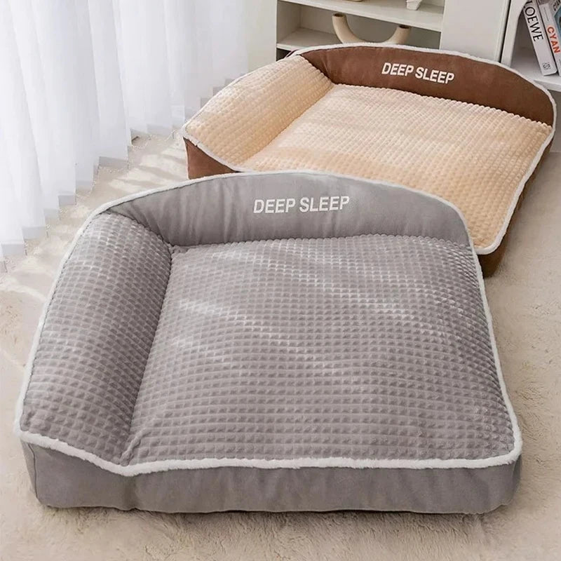 Petdashian Winter Warm Dog Sofa Bed | Plush Cushion for Small to Large Dogs