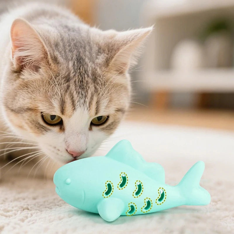 Simulated Fish Cat Chew Toy | Food Leakage Teeth Grinding Bite-Resistant Kitten Toy