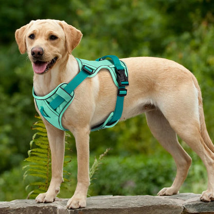 No Pull Dog Harness | Nylon Reflective Vest | Easy Control Handle | Small Medium Large Dogs