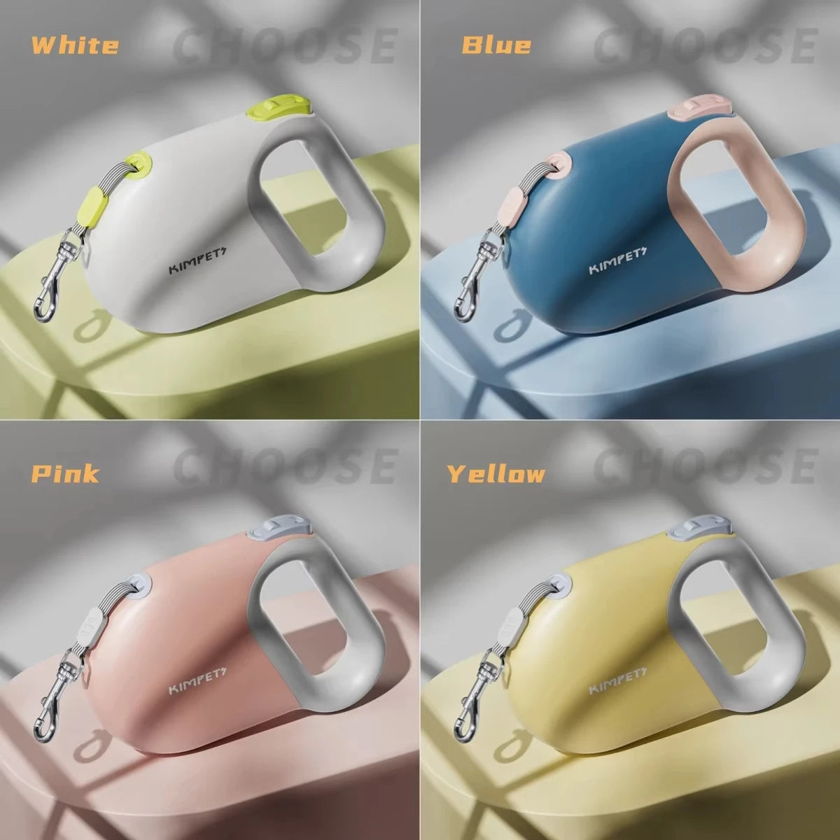 5M Retractable Dog Leash | Reflective Belt, Auto-Lock Safety Walking Rope
