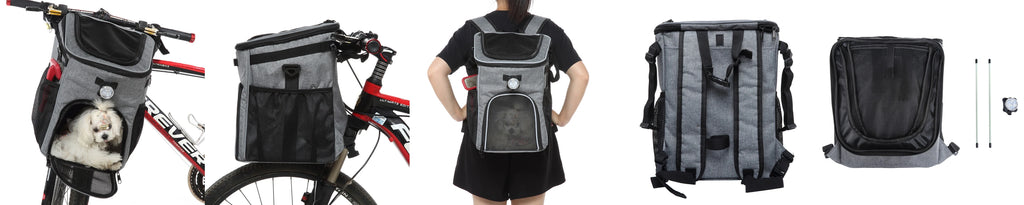 Pet Travel Bag Bike Basket Detachable Portable Backpack Suitable for Bicycles