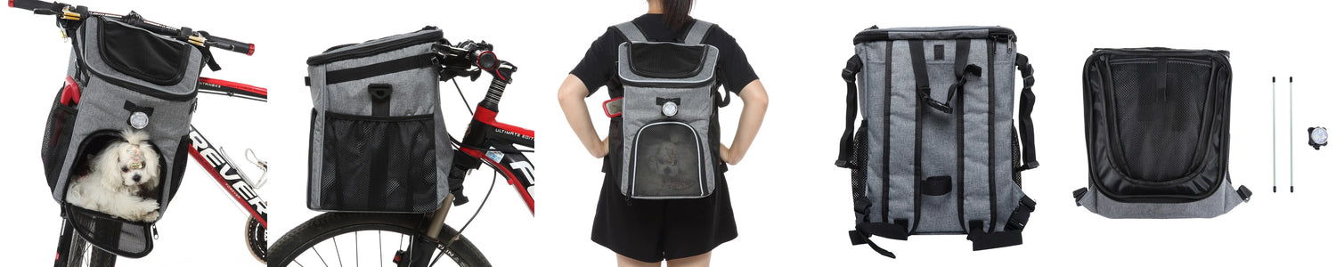 Pet Travel Bag Bike Basket Detachable Portable Backpack Suitable for Bicycles