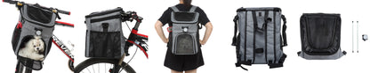 Pet Travel Bag Bike Basket Detachable Portable Backpack Suitable for Bicycles