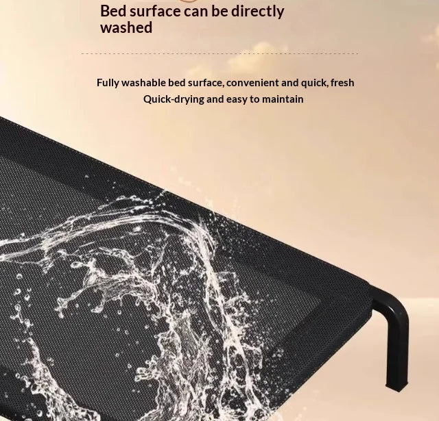 Elevated Dog Bed | All-Season Waterproof Raised Pet Cot for Large & Small Dogs