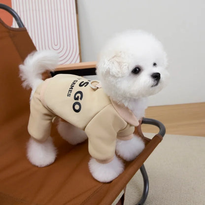 Warm Dog Jumpsuit &amp; Sweatshirt | Polyester Pet Clothes for Small Dogs &amp; Cats