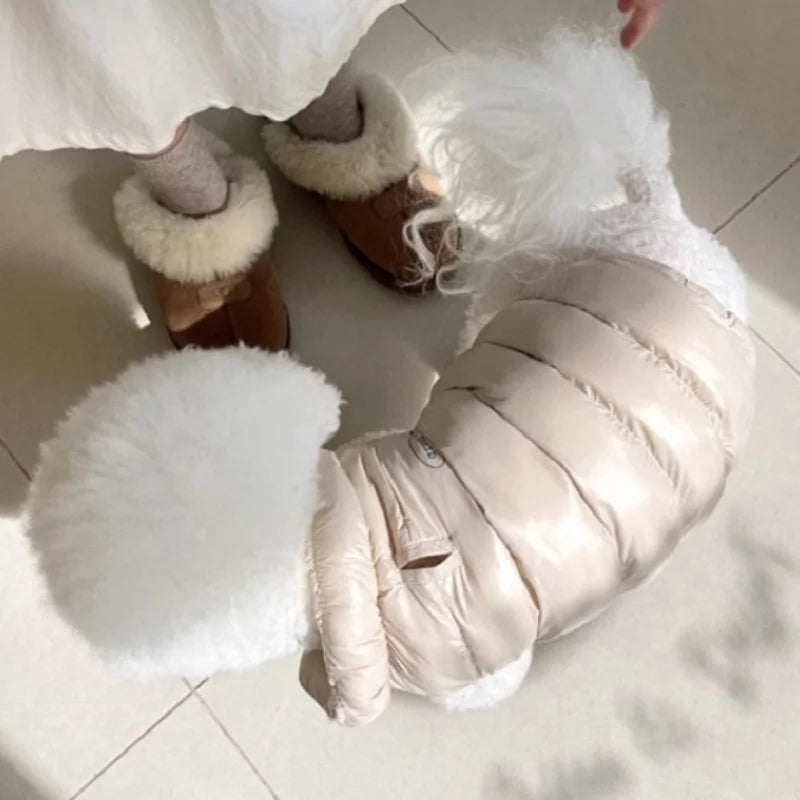 Fashion Solid Dog Clothes Soft Warm Dog Jacket Winter Puppy Vest Coat Waterproof Cat Down Jacket Pet Costumes Chihuahua Supplies