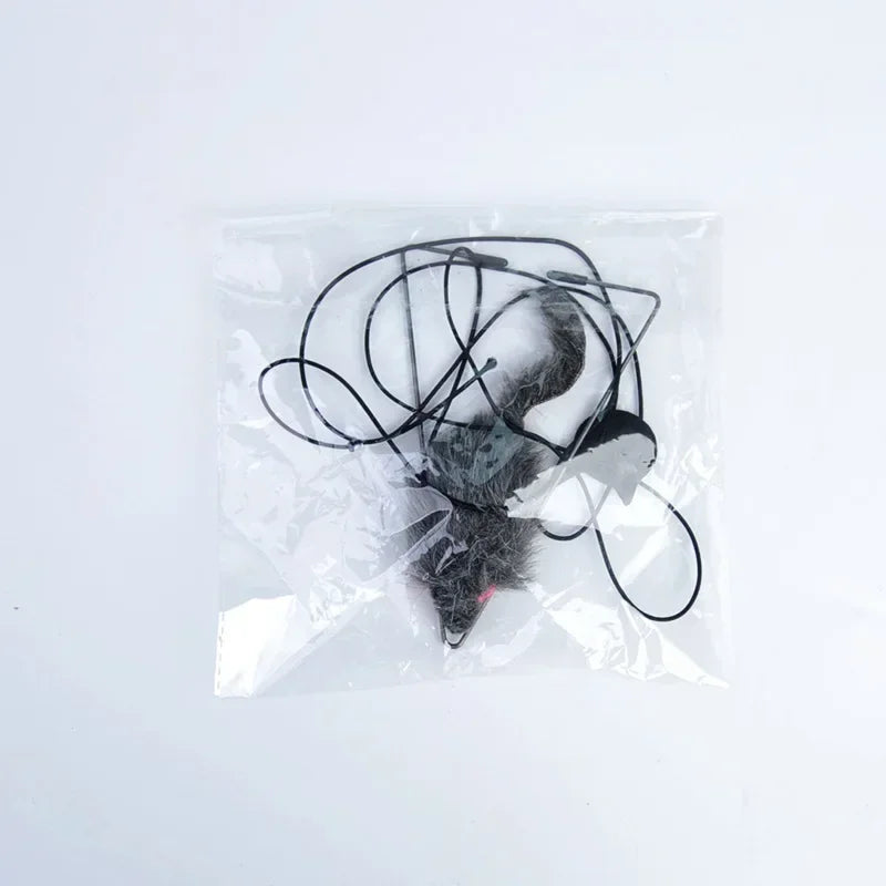 Hanging Door Mouse Cat Toy | Retractable Self-Play Interactive Scratch Rope