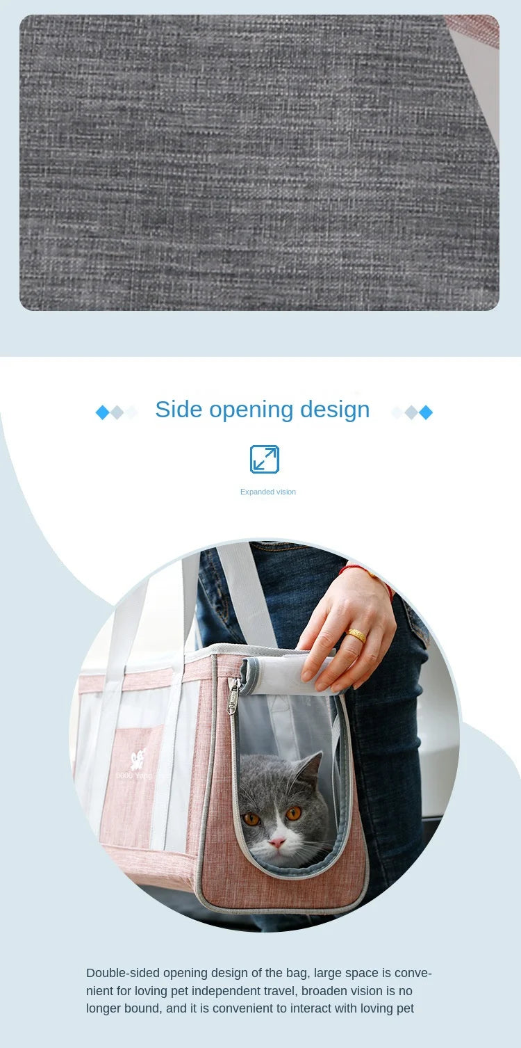 DODOPET Pet Out Carrying Bag Portable Dog Summer Breathable Backpack Puppy Pet Bag Cat Bag Hand Carry