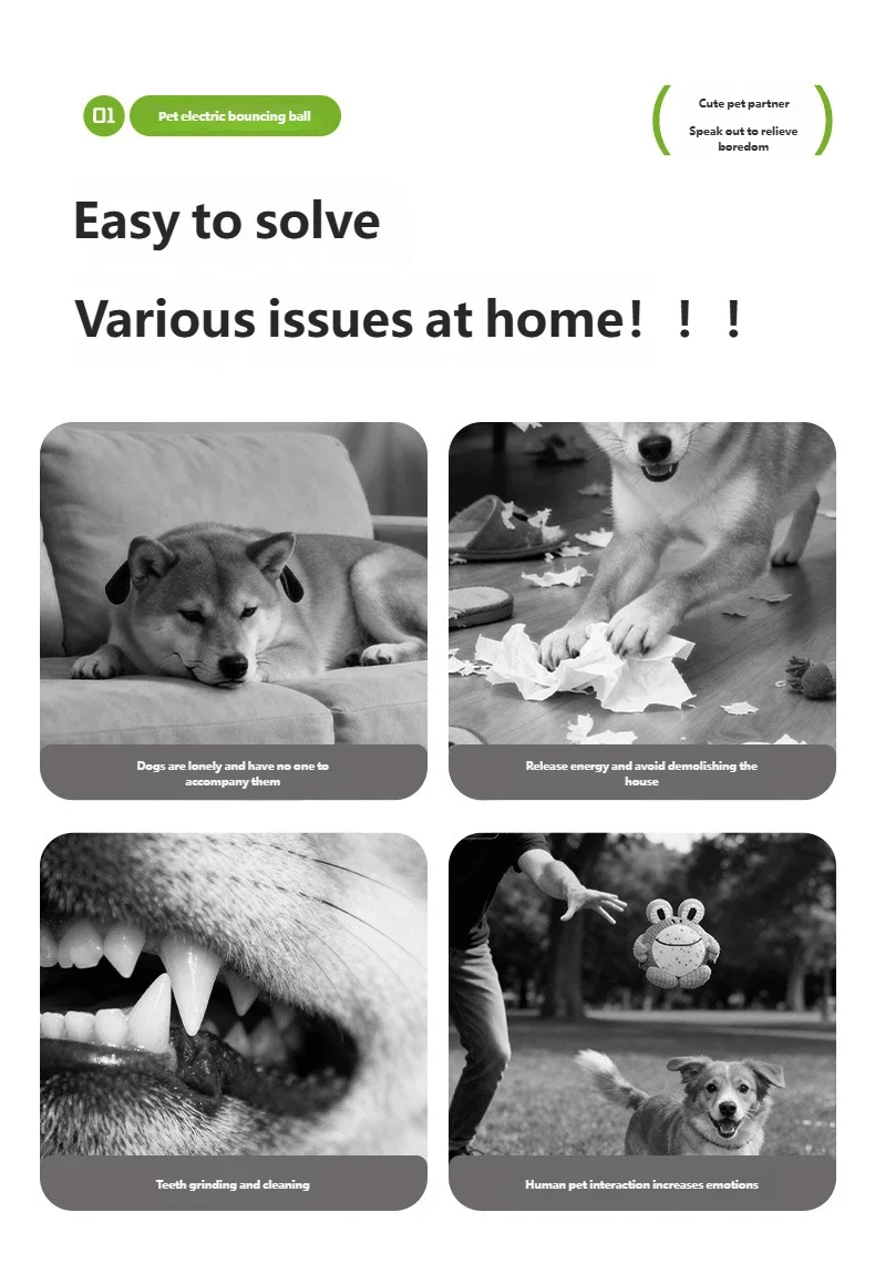 Electric Bouncing Ball Dog Toy | Sound Making, Bite Resistant Puppy Molar Toy