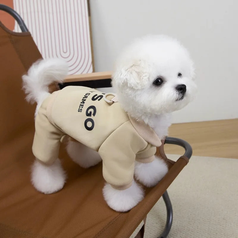 Dog Clothes Cotton Soft Overalls for Dogs Winter Puppy Jumpsuit Warm Coat Chihuahua Bichon French Bulldog Costumes Pet Clothing