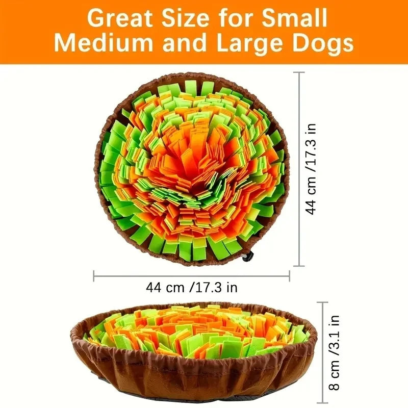 Pet Snuffle Mat for Dogs, Interactive Feed Game for Boredom, Encourages Natural Foraging Skills for Cats Dogs Bowl Travel Use