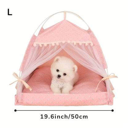 Pet Tent Bed Cats House Supplies Products Accessories Warm Cushions Furniture Sofa Basket Beds Winter Clamshell Kitten Tents Cat