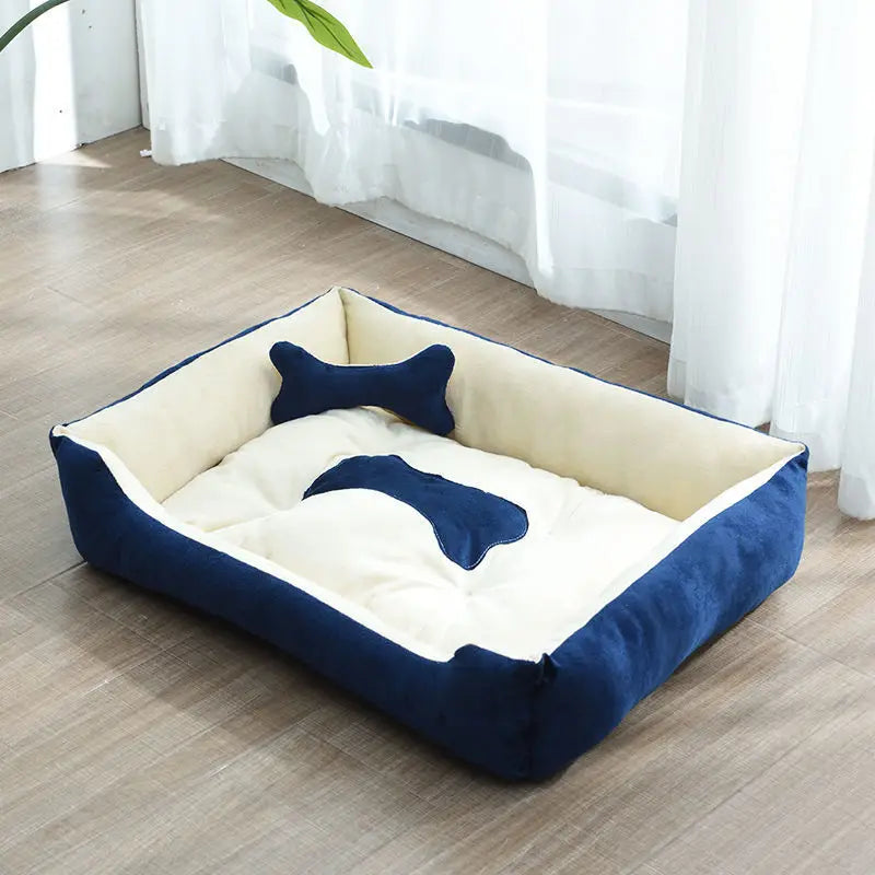 Dog Kennel All-season Universal Pet Bed House for Small Medium Large Dogs Cats Soft Bed Pad Winter Warm Pet Sleeping Supplies