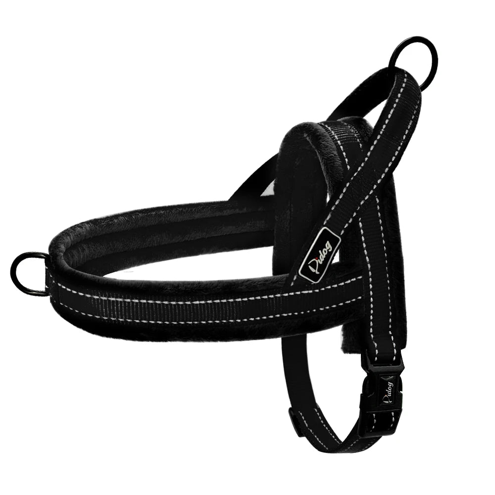 No Pull Dog Harness Warm Nylon Dog Harness Reflective Pet Vest Padded Strap Harnesses For Small Medium Large Dogs Pitbull Buldog