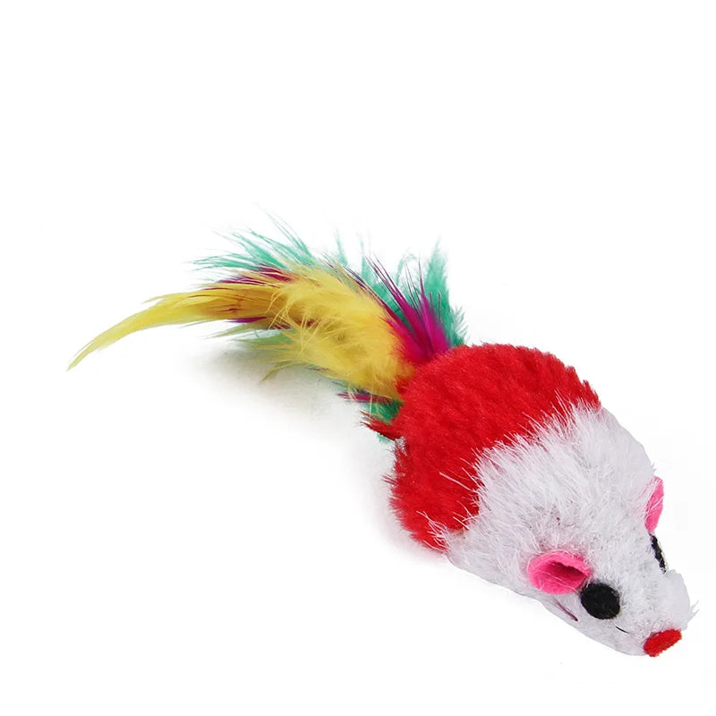 Kitten Toys Variety Pack – Cat Toy Set with Stick, Sisal Mouse & Bell Ball