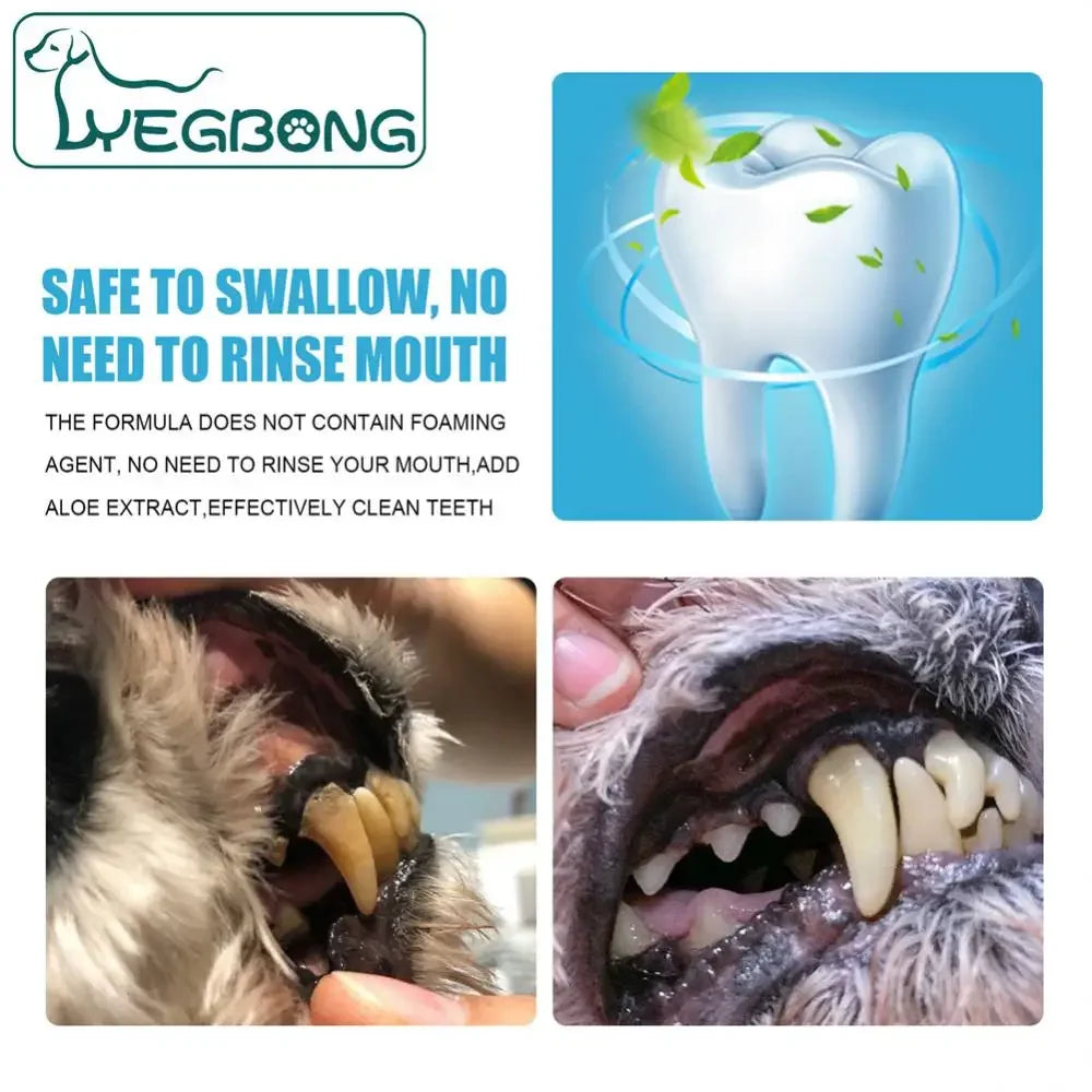 Pet Toothpaste for Dogs &amp; Cats, Edible Oral Care, Fresh Breath, Tartar &amp; Plaque Removal, Teeth Cleaning Pet Products
