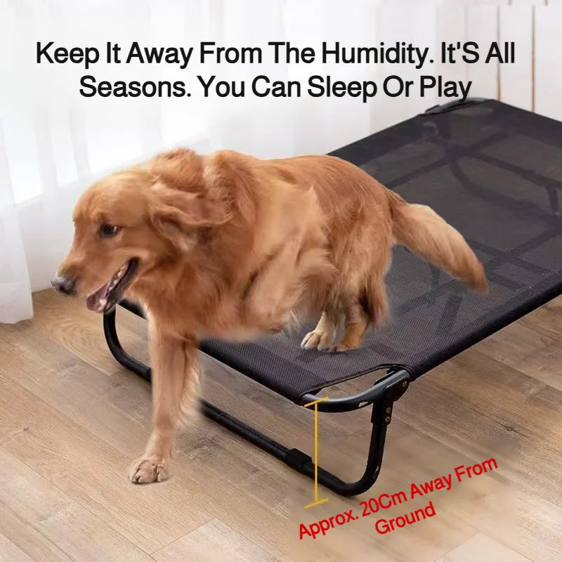 Foldable Dog Bed | All-Season | Detachable &amp; Washable | Military Style Dog House for Large &amp; Small Dogs