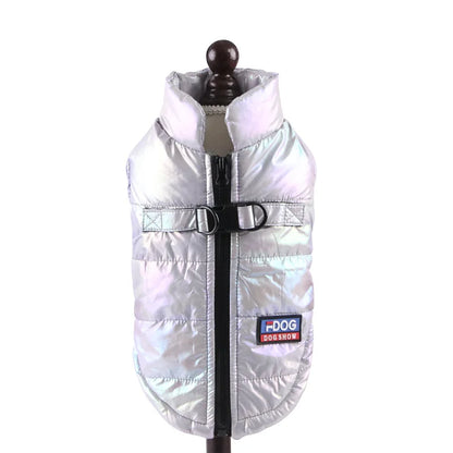 Reflective Gradient Waterproof Dog &amp; Cat Vest – Fleece-Lined Warm Jacket