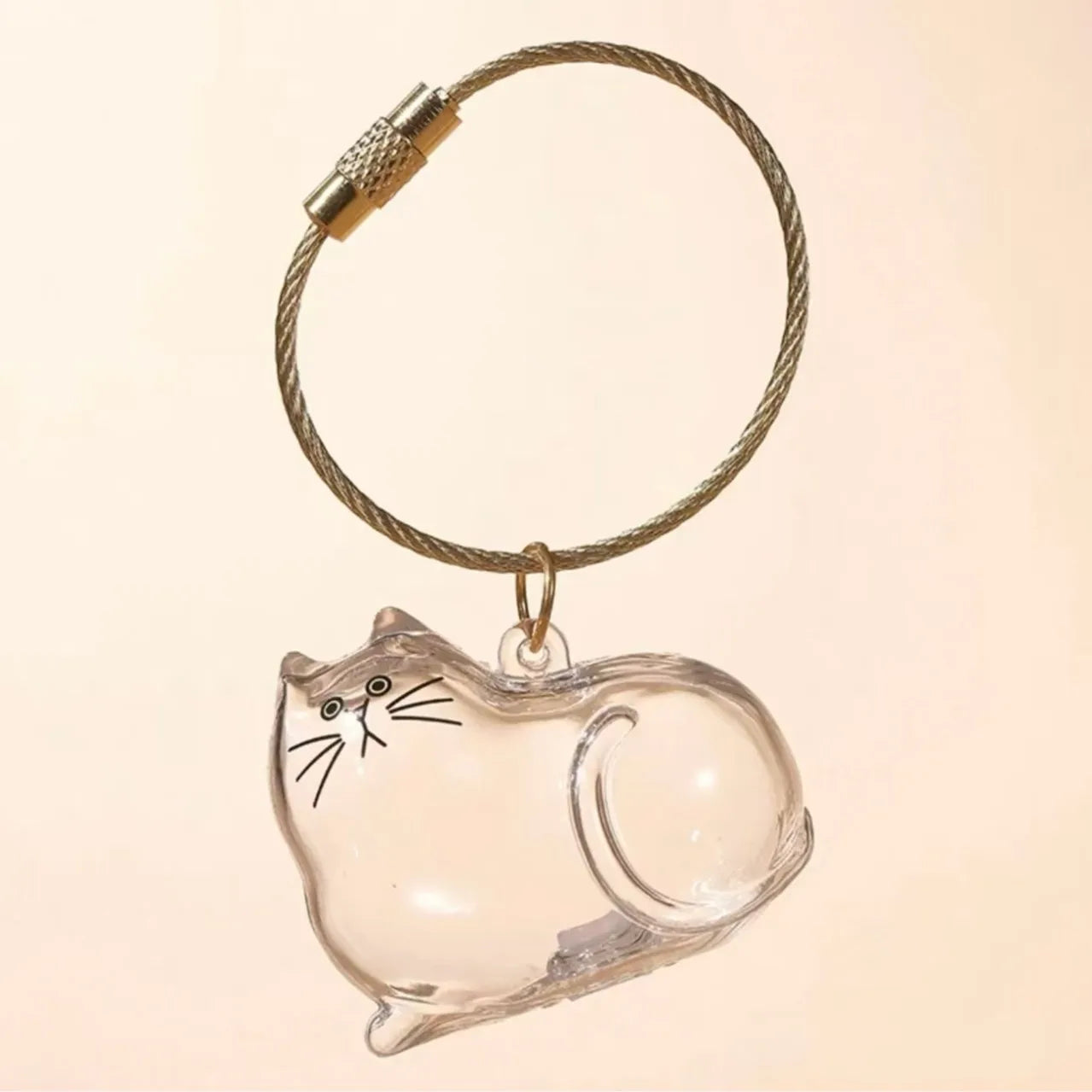 Pet Hair Memorial Resin Keychain