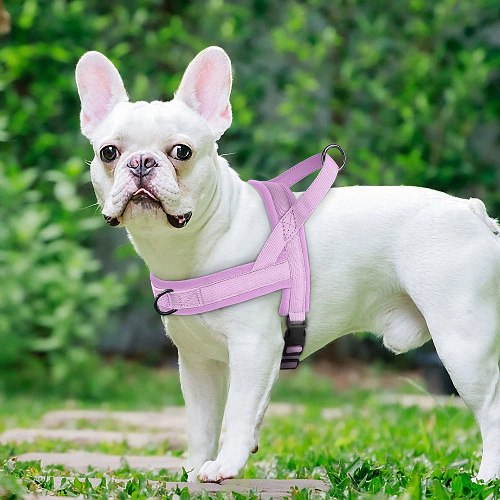 No Pull Dog Harness Soft Padded Dog Harnesses Durable Pet Puppy Pug Vest  Adjustable For Small Medium Dogs Bulldog Anti-Pulling