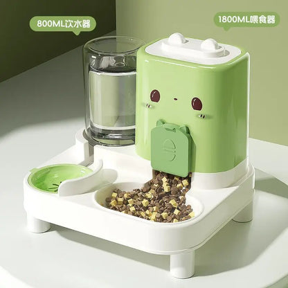 Automatic Pet Feeder &amp; Water Fountain | Food Dispenser for Cats &amp; Dogs