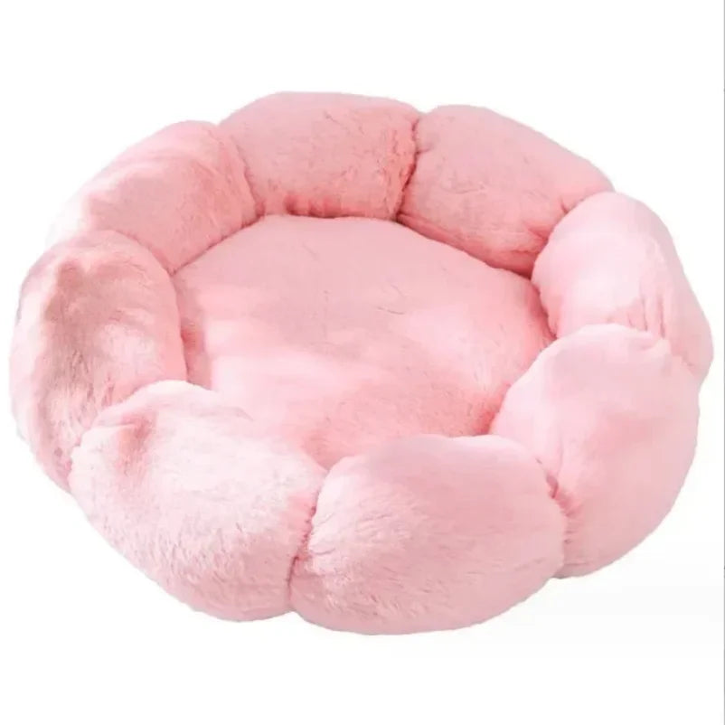 Flower-Shaped Pet Bed | Soft Cotton Dog &amp; Cat Mat for Indoor &amp; Outdoor Use