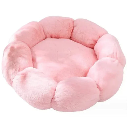Flower-Shaped Pet Bed | Soft Cotton Dog &amp; Cat Mat for Indoor &amp; Outdoor Use