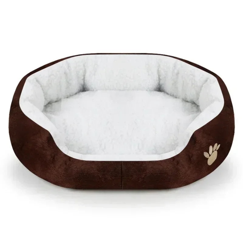 Plush Cashmere Pet Bed Sofa Lounger for Dogs & Cats