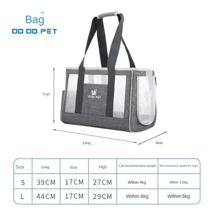 DODOPET Pet Out Carrying Bag Portable Dog Summer Breathable Backpack Puppy Pet Bag Cat Bag Hand Carry