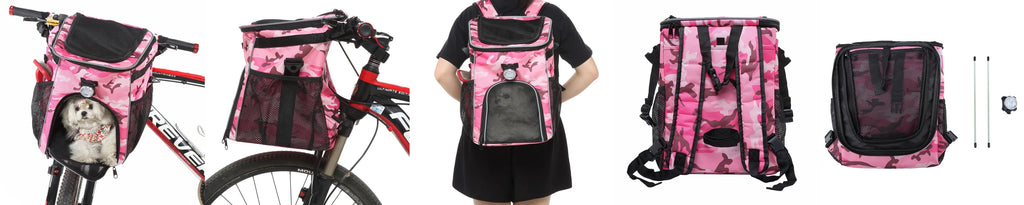 Pet Travel Bag Bike Basket Detachable Portable Backpack Suitable for Bicycles