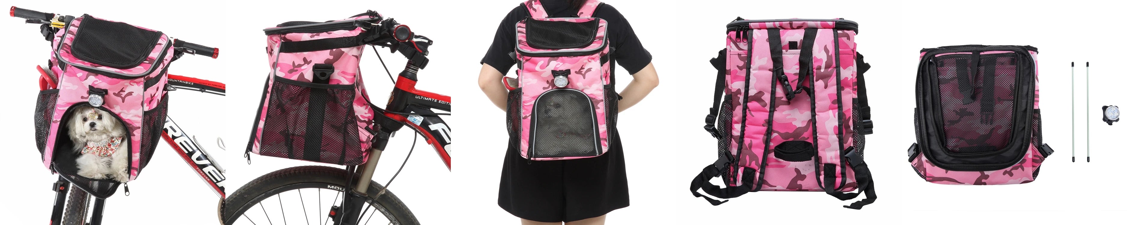 Pet Travel Bag Bike Basket Detachable Portable Backpack Suitable for Bicycles