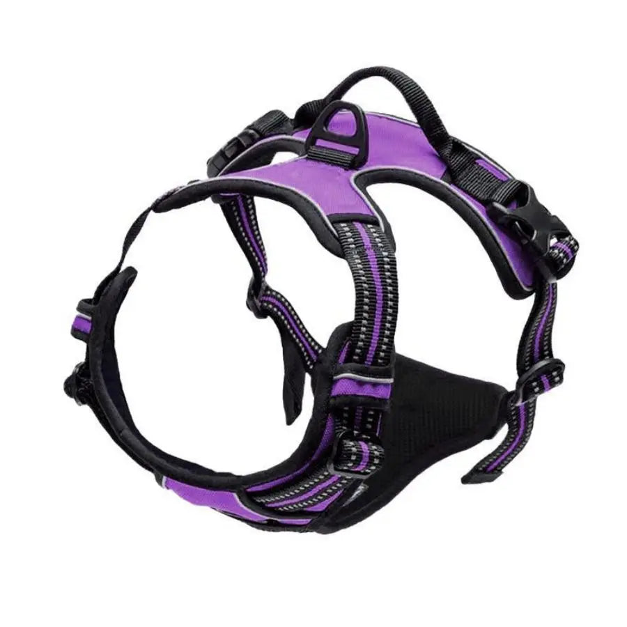 No Pull Dog Harness | Front Clip Heavy Duty Reflective | Easy Control Handle