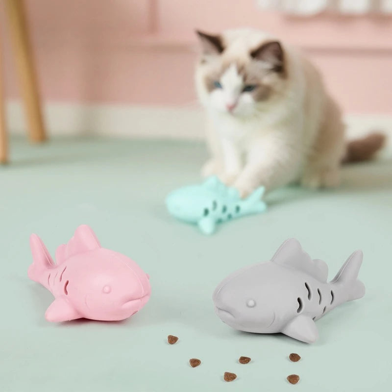 Simulated Fish Cat Chew Toy | Food Leakage Teeth Grinding Bite-Resistant Kitten Toy