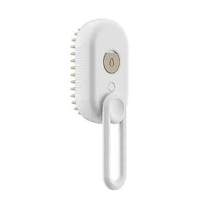 3-in-1 Pet Steam Brush | Spray, Massage &amp; Grooming Comb for Cats &amp; Dogs