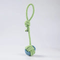 Cotton Rope Dog Toy Ball — Interactive Toothbrush Chew Toy for Small & Large Dogs