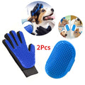 Petdashian 2-Piece Grooming Glove & Brush Kit | De-Shedding Bath Tool for Dogs, Cats & Rabbits