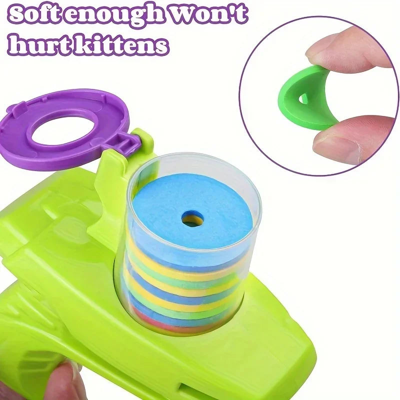 Interactive Flying Disc Pet Toy Set — Launcher for Cats & Dogs | Indoor & Outdoor